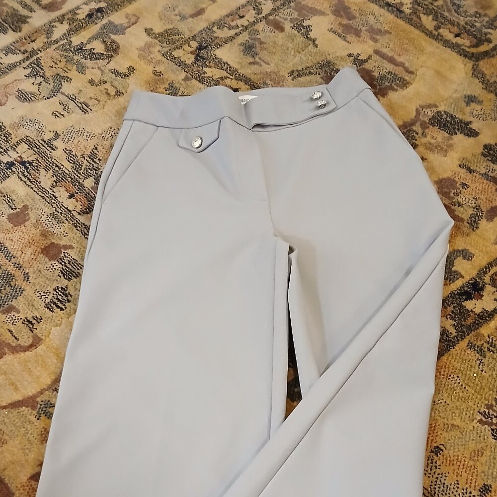HAVER & BLAIR OF LONDON Grey High-Rise Wide Leg Pants XS - Picture 9 of 14